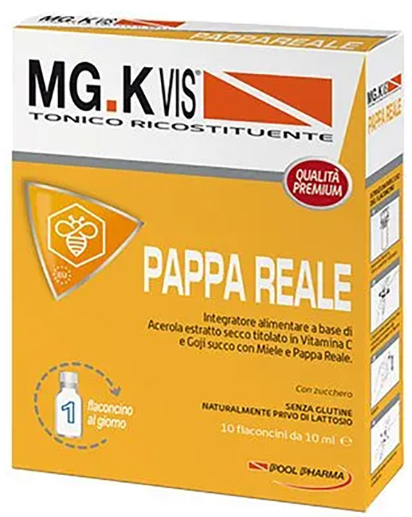 MGK VIS TONICO RICOSTITUENTE PAPPA REALE 10 FLACONCINI DA 10 ML - FARMACIA33