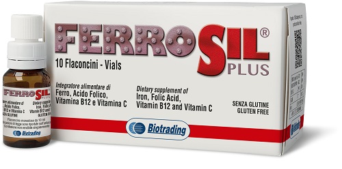 FERROSIL PLUS 10 FLACONCINI - FARMACIA33