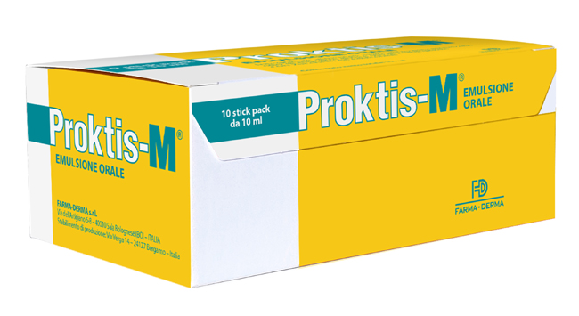 PROKTIS-M EMULSIONE ORALE 10 STICK DA 10 ML - FARMACIA33