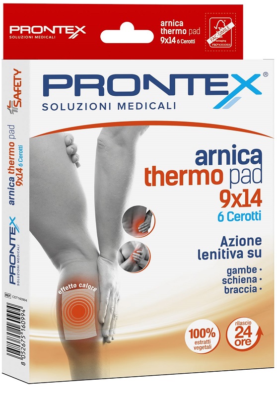 CEROTTO PRONTEX ARNICA THERO PAD 9 X 14 6 PEZZI - FARMACIA33