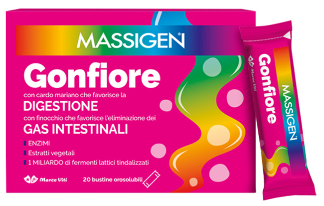 MASSIGEN GONFIORE 20 STICK PACK - FARMACIA33