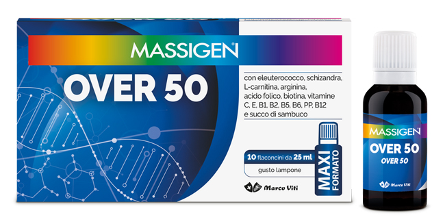MASSIGEN OVER 50 10 FLACONI DA 25 ML - FARMACIA33