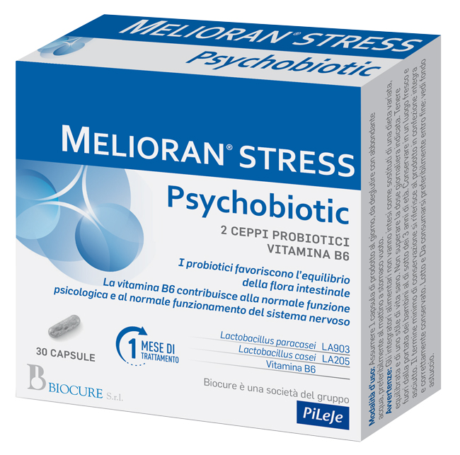 MELIORAN STRESS PSYCHOBIOTIC 30 CAPSULE - FARMACIA33