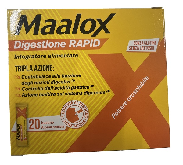 MAALOX DIGESTIONE RAPID 20 BUSTINE DA 2 G - FARMACIA33