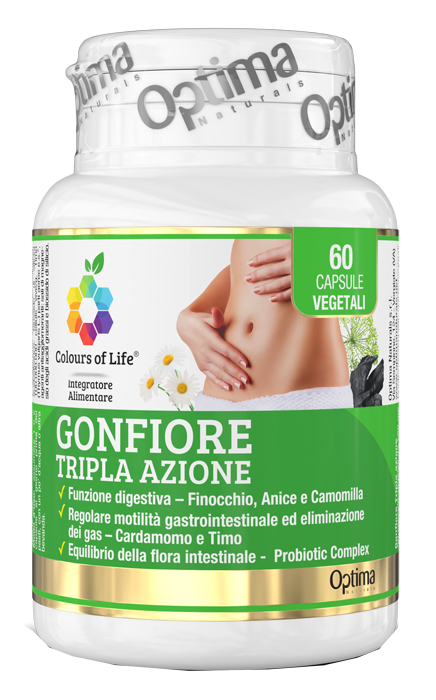 COLOURS OF LIFE GONFIORE TRIPLA AZIONE 60 CAPSULE - FARMACIA33