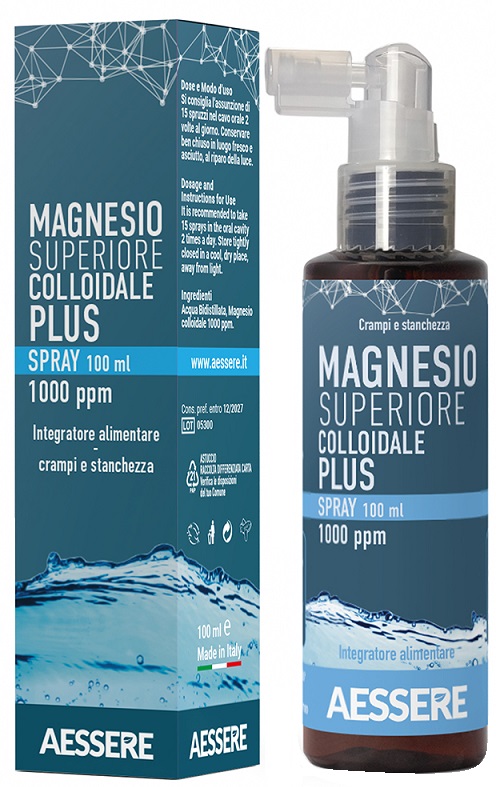 MAGNESIO SUPERIORE COLLOIDALE PLUS SPRAY 1000 PPM 100 ML - FARMACIA33