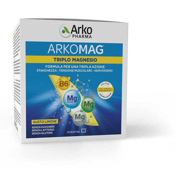 ARKOMAG TRIPLO MAGNESIO 20 BUSTINE - FARMACIA33