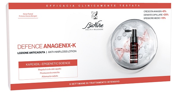 DEFENCE ANAGENIX K LOZIONE ANTI CADUTA 6 FLACONCINI 15 ML - FARMACIA33
