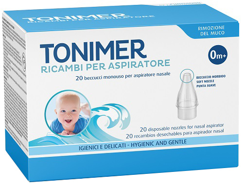 RICAMBI ASPIRATORE NASALE TONIMER 20 PEZZI - FARMACIA33