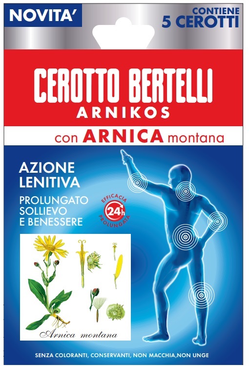 BERTELLI CEROTTO ARNIKOS CON ARNICA MONTANA 5 PEZZI - FARMACIA33