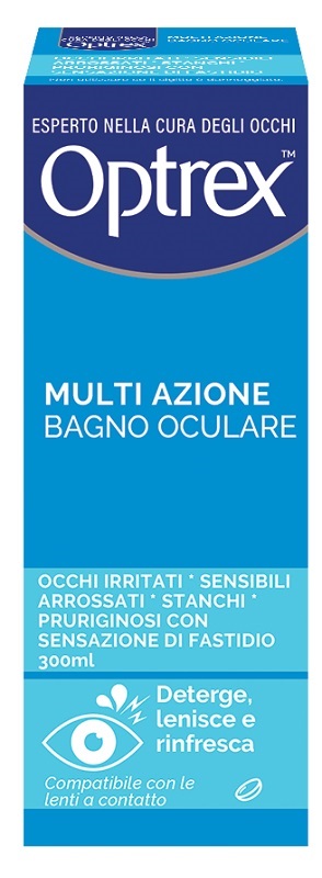 OPTREX MULTI AZIONE BAGNO OCULARE 300ML + OCCHIERA FLESSIBILE - FARMACIA33