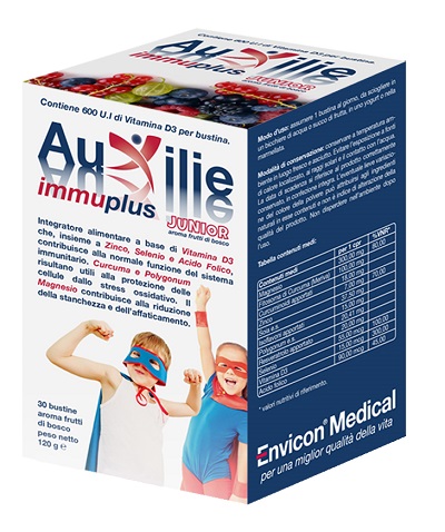 AUXILIE IMMUPLUS JUNIOR SOLUBILE 30 STICK PACK - FARMACIA33