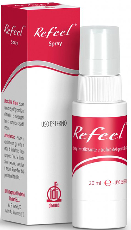 REFEEL SPRAY RIVITALIZZANTE E TROFICO DEI GENITALI ESTERNI FEMMINILI 20 ML - FARMACIA33