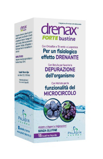 DRENAX FORTE MIRTILLO E UVA 15 BUSTINE - FARMACIA33