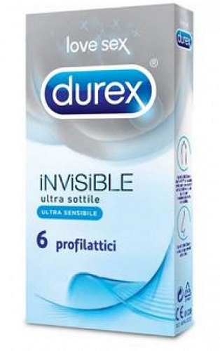 DUREX INVISIBLE PROFILATTICO 6 PEZZI - FARMACIA33