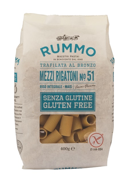 RUMMO MEZZI RIGATONI N51 DI RISO INTEGRALE E MAIS 400 G - FARMACIA33
