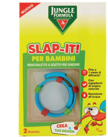JUNGLE FORMULA SLAP-IT BRACCIALETTO ANTI-ZANZARE PER BAMBINI+ 2 RICARICHE - FARMACIA33
