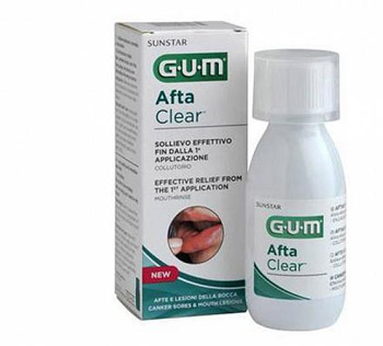GUM AFTACLEAR RINSE 120 ML COLLUTORIO - FARMACIA33