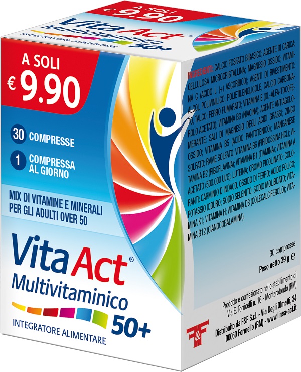 VITA ACT MULTIVITAMINICO 50+ 30 COMPRESSE - FARMACIA33