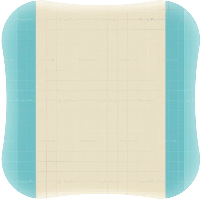 MEDICAZIONE SPECIALE ATTIVA CON IDROCOLLOIDE CON BORDI SMUSSATI COMFEEL PLUS 10X10 CM 10 PEZZI - FARMACIA33