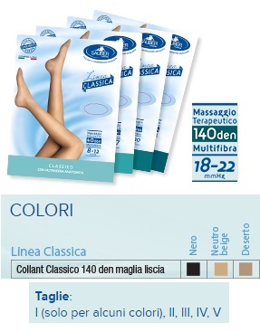 SAUBER COLLANT 140 DENARI MAGLIA LISCIA NERO 2 LINEA CLASSICA - FARMACIA33