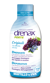 DRENAX FORTE ORIGINALE CON MIRTILLO E UVA 300 ML - FARMACIA33