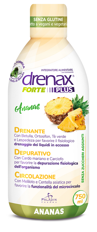 DRENAX FORTE PLUS ESOTICO CON ESTRATTO D'ANANAS 750 ML - FARMACIA33