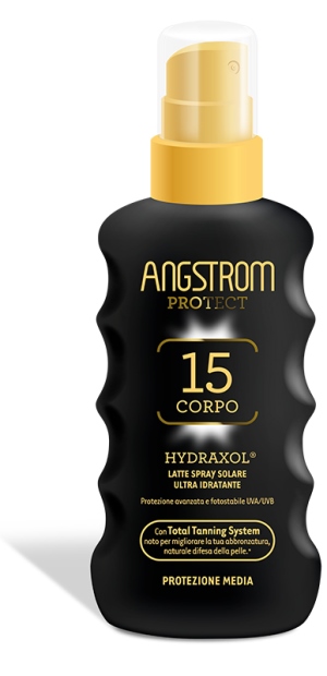ANGSTROM PROTECT HYDRAXOL LATTE SPRAY SOLARE PROTEZIONE 15 175 ML - FARMACIA33