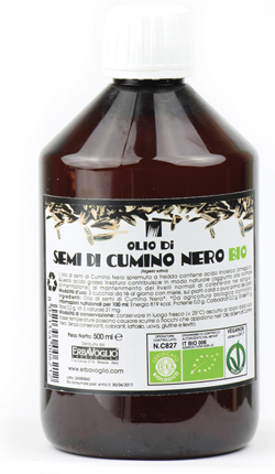 OLIO DI SEMI DI CUMINO NERO BIO 500 ML - FARMACIA33
