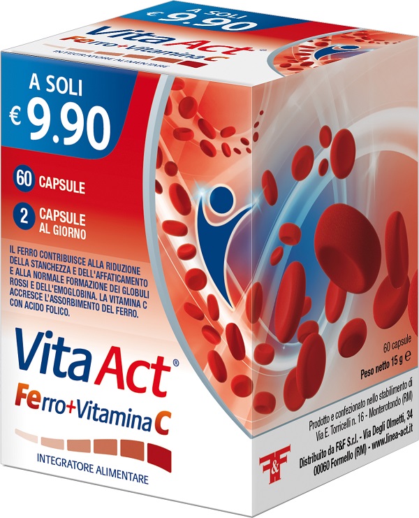 VITA ACT FERRO + VITAMINA C 60 CAPSULE - FARMACIA33