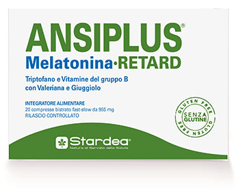 ANSIPLUS RETARD MELATONINA 20 COMPRESSE BISTRATO FAST SLOW 955 MG - FARMACIA33