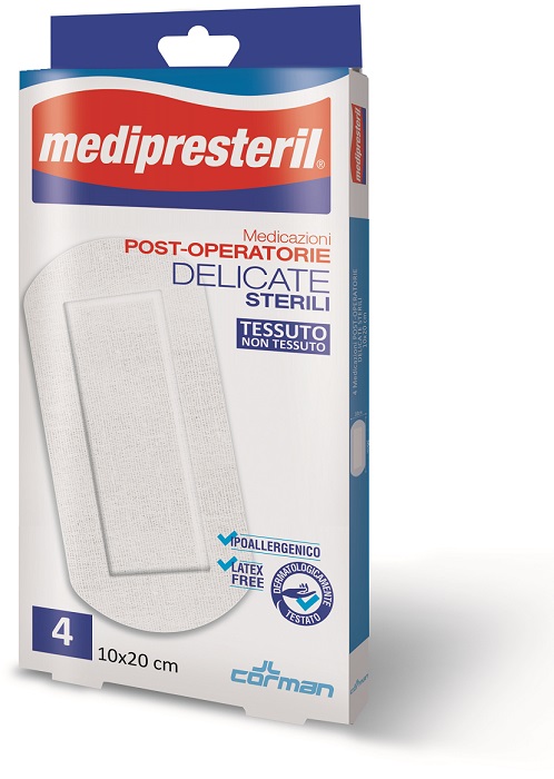 MEDIPRESTERIL MEDICAZIONI POST OPERATORIE DELICATE 10 X 20 4 PEZZI - FARMACIA33