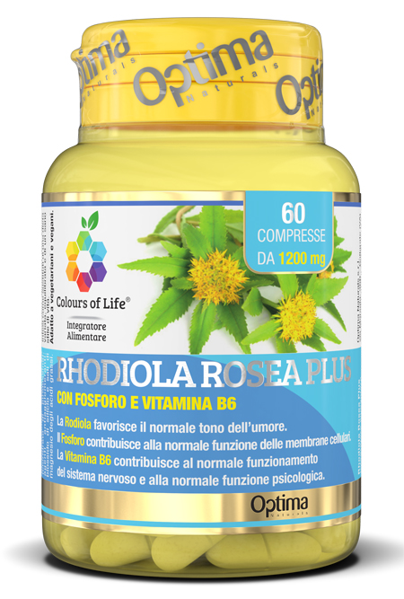 COLOURS OF LIFE RHODIOLA ROSEA PLUS 60 COMPRESSE 1200 MG - FARMACIA33