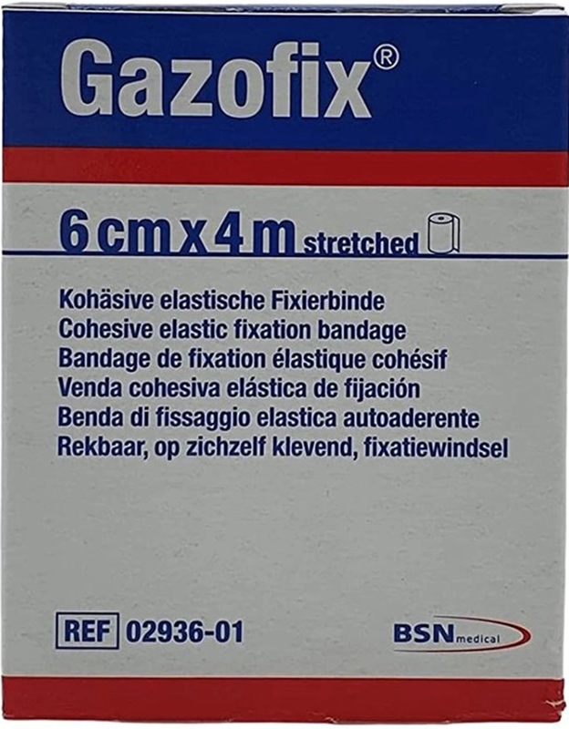 BENDA ELASTICA AUTOADESIVA GAZOFIX 6X400 CM - FARMACIA33