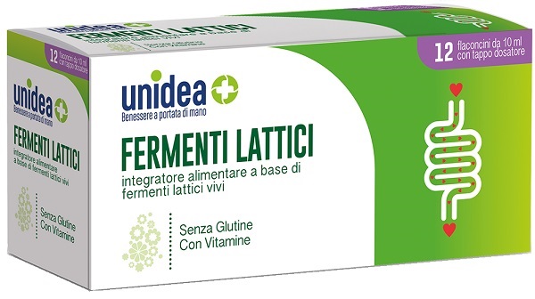 UNIDEA FERMENTI LATTICI 12 FLACONCINI 10 ML - FARMACIA33