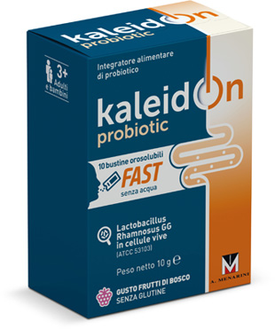 KALEIDON PROBIOTIC FAST FRUTTI DI BOSCO 10 BUSTE OROSOLUBILI - FARMACIA33