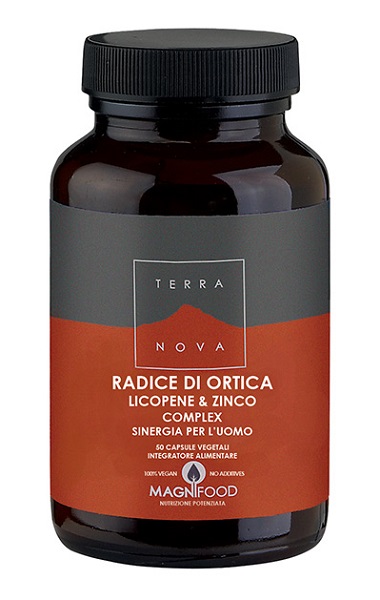 TERRANOVA RADICE ORTICA LICOPENE ZINCO SINERGIA UOMO 50 CAPSULE - FARMACIA33