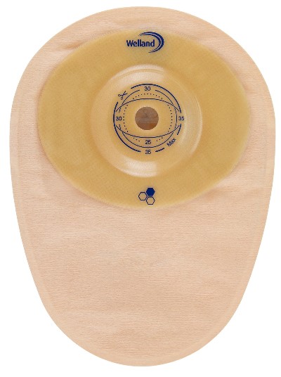 SACCA PER COLOSTOMIA WELLAND AURUM PROFILE COLO MIDI OPACA PRETAGLIATA DIAMETRO 35 MM INIZIO CONVESSITA' 35 MM 10 PEZZI - FARMACIA33