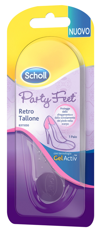 PLANTARE ORTOPEDICO PER RETRO TALLONE PARTY FEET SCHOLL GEL ACTIV 1 PAIO - FARMACIA33