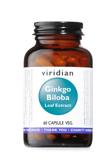 VIRIDIAN GINKGO BILOBA LEAF EXTR 60CPS - FARMACIA33