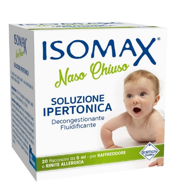 SOLUZIONE IPERTONICA ISOMAX NASO CHIUSO 20 FLACONCINI DA 5 ML - FARMACIA33