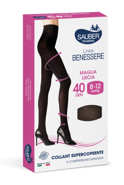 COLLANT SUPERCOPRENTE SAUBER 8-12MMHG NERO 5 - FARMACIA33