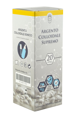 ARGENTO COLLOIDALE SUPREMO 20PPM 100 ML SPRAY + CONTAGOCCE - FARMACIA33