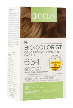 BIOCLIN BIO COLORIST 6,34 BIONDO SCURO DORATO RAME - FARMACIA33