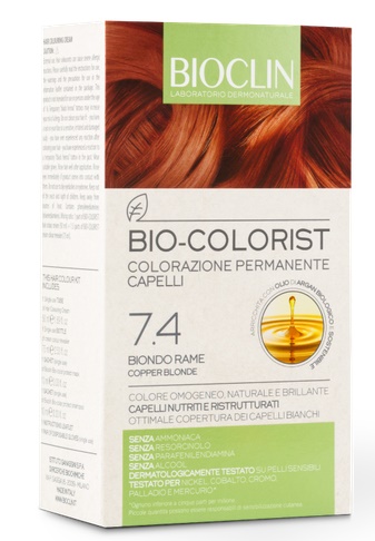 BIOCLIN BIO COLORIST 7,4 BIONDO RAME - FARMACIA33