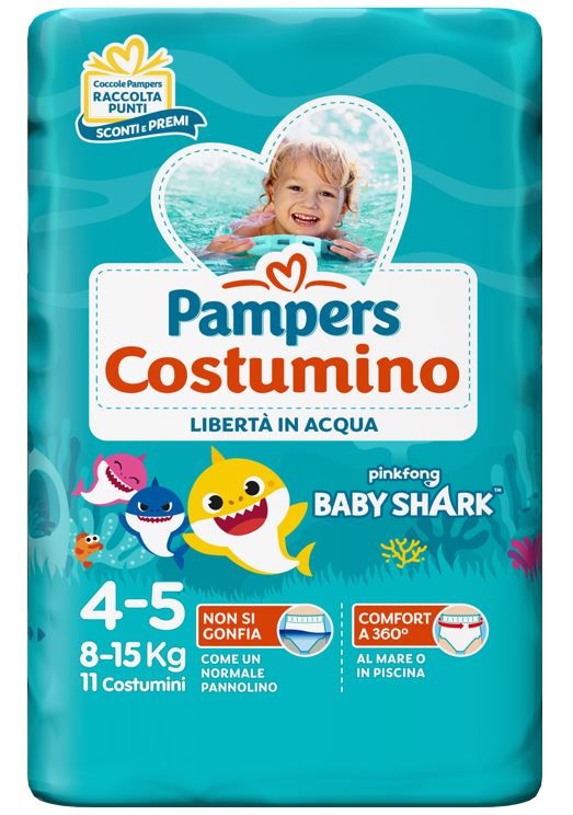 PAMPERS COSTUMINO CP 11 TG4 TG 4 11 PEZZI - FARMACIA33
