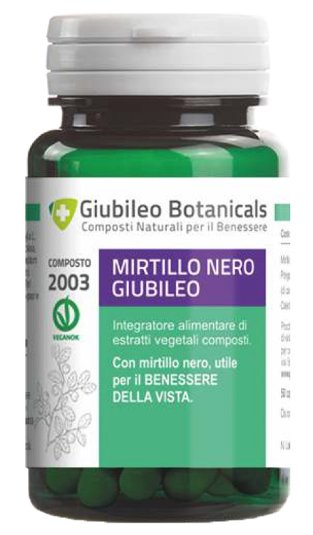 GIUBILEO BOTANICALS MIRTILLO NERO 50 CAPSULE - FARMACIA33