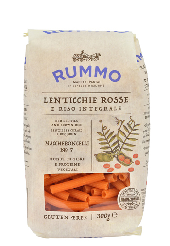 RUMMO MACCHERONCELLI N 7 LENTICCHIE ROSSE E RISO INTEGRALE 300 G - FARMACIA33