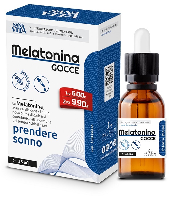 SANAVITA MELATONINA GOCCE 15 ML - FARMACIA33
