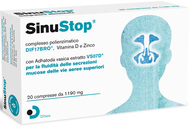 SINUSTOP 20 COMPRESSE DA 1190 MG - FARMACIA33